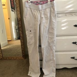 XS White Dickies Yoga Scrub Pants